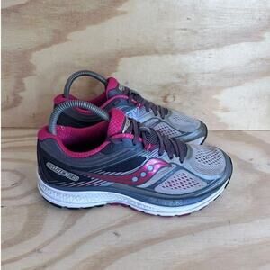 Saucony - Guide 10 - Running Shoes - Gray/Pink - Women's - 7 - S10350-2